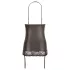 Abierta Fina - robe courte sexy - effet brillant - noir - L