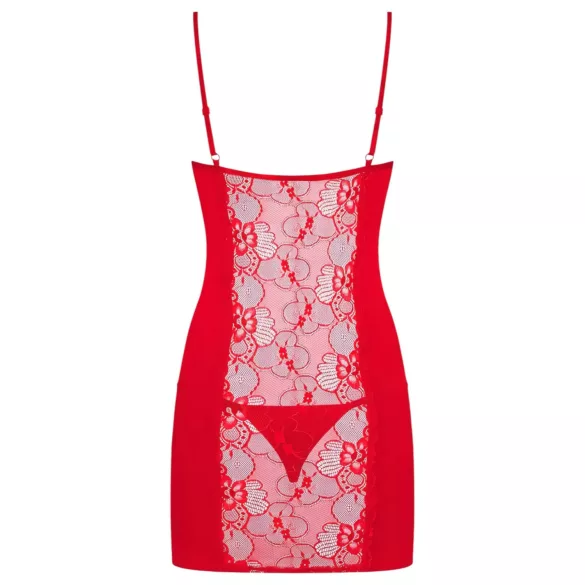 Obsessive Heartina - nuisette et string - rouge - L/XL