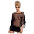 Obsessive Punker - robe mini transparente et string (noir)