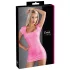 Cottelli Party - robe moulante courte brillante - manches courtes - rose - M