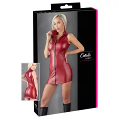   Cottelli Party - mini-robe brillante sans manches à fermeture éclair (rouge) - M
