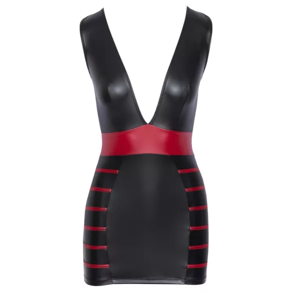 Cottelli Party - Robe moulante rayée (noir-rouge) - XL
