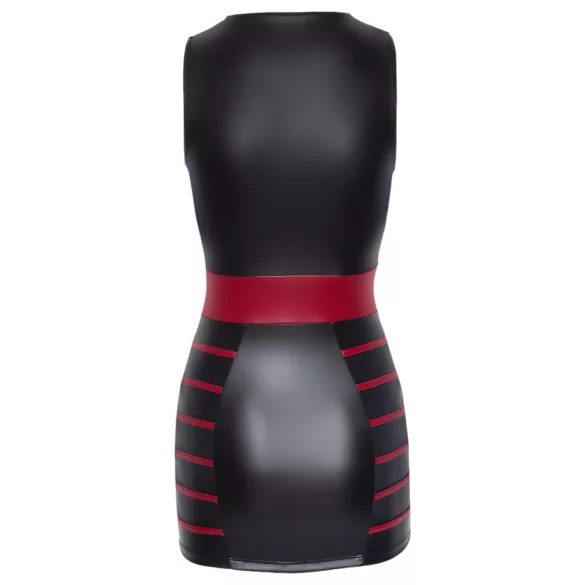 Cottelli Party - Robe moulante rayée (noir-rouge) - XL