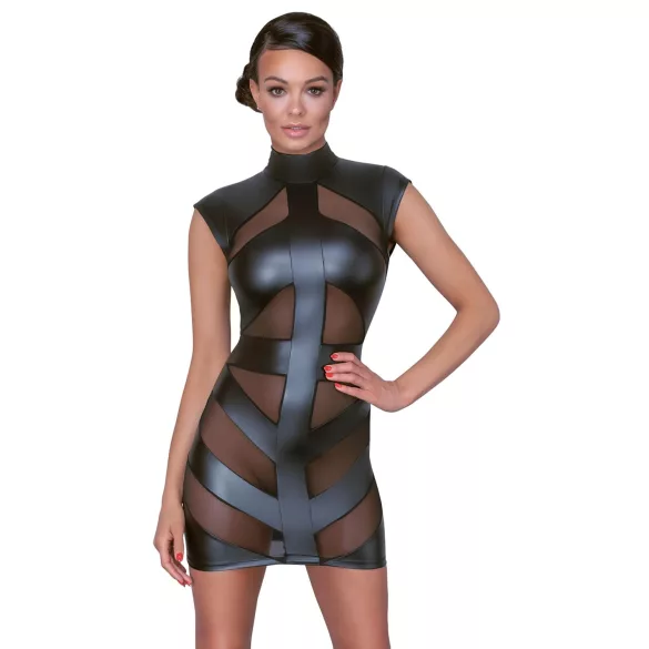 Cottelli - robe moulante brillante - noir - L