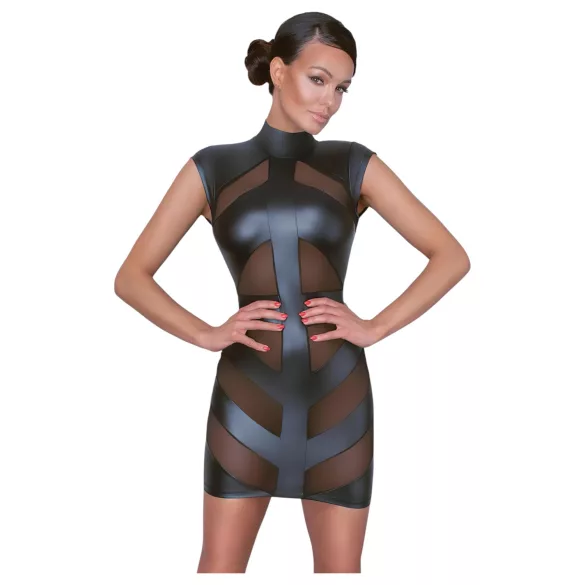 Cottelli - robe moulante brillante - noir - L