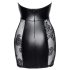 Noir - Robe Courte à Lacets (Noire) - L