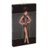 Noir - robe longue transparente à motifs floraux - noir - XL