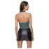Cottelli - robe brillante en dentelle avec laçage (noir-vert) - XL