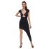Cottelli Party - robe asymétrique à anneaux (noir) - M