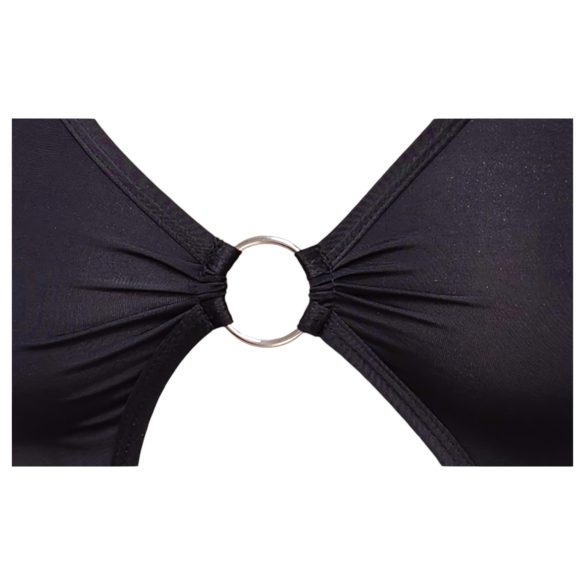 Cottelli Party - robe asymétrique avec anneau - noir - M