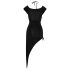 Cottelli Party - robe asymétrique à anneaux (noir) - M