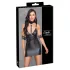 Cottelli Bondage - robe mini brillante à col tour de cou - noir - L