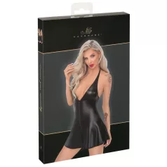 Noir - robe courte moulante effet serpent - noir