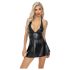 Noir - Robe courte effet serpent (noire)