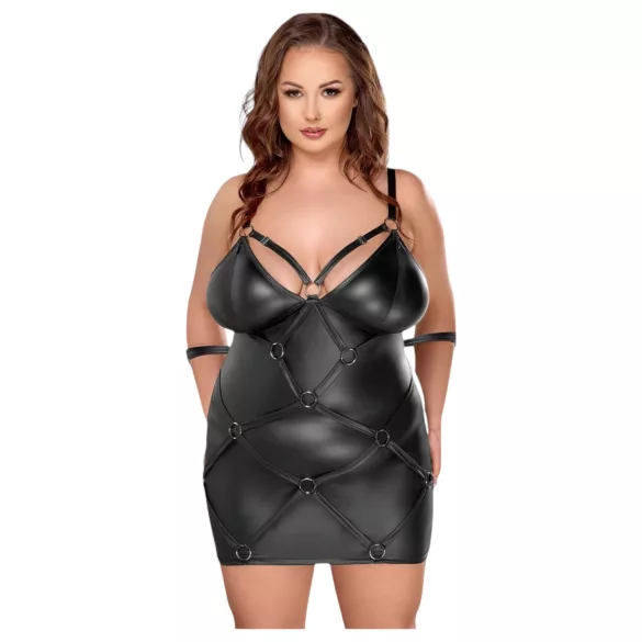 Cottelli - Robe grande taille avec menottes - noir