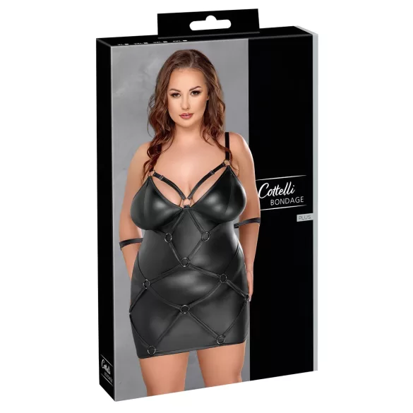 Cottelli - Robe grande taille avec menottes - noir