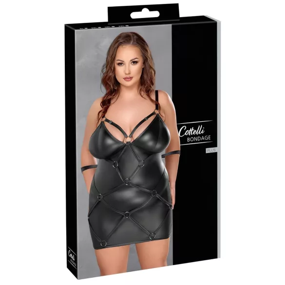 Cottelli - Robe grande taille avec menottes - noir