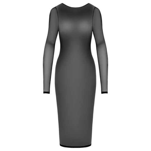 Cottelli Party - robe transparente avec fermeture éclair - noir