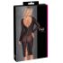 Cottelli Party - Robe transparente à fermeture éclair (noire) - M