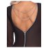 Cottelli Party - Robe transparente à fermeture zippée (noire) - L