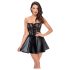 Noir - robe mini brillante en dentelle (noire)