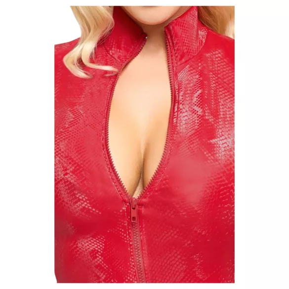 Cottelli - robe courte effet serpent - rouge