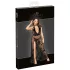 Noir - robe maxi transparente motif floral (noir) - M