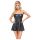 Cottelli - Robe mini noire brillante avec jupe plissée - L