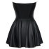 Cottelli - Robe mini noire brillante avec jupe plissée - L
