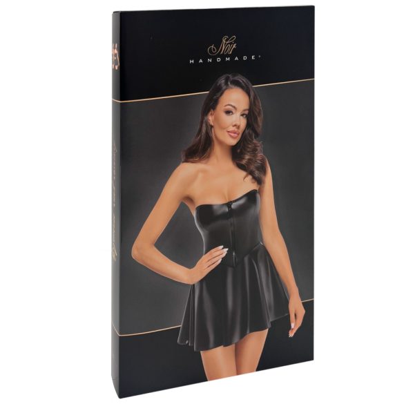 Noir Libido - robe moulante courte - effet mat - noir