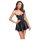 Noir Libido - robe mini mate (noire) - L