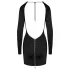 Cottelli - robe mini dos nu - noire - L