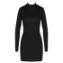 Cottelli - robe mini dos nu chaîne - noir - L