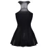 Cottelli - mini-robe effet laqué (noir)