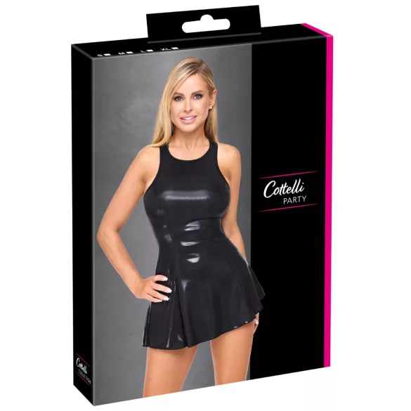 Cottelli - mini-robe effet laqué (noir) - M