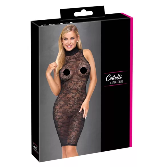 Cottelli - robe en dentelle à hauteur de genou (noire) - M