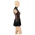 Cottelli - mini-robe en dentelle façon corset (noir)
