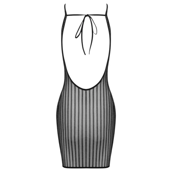 Cottelli - robe mini rayée à fils argentés (noir) - S-L