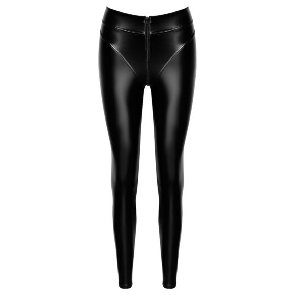 Noir - legging long brillant - noir - M
