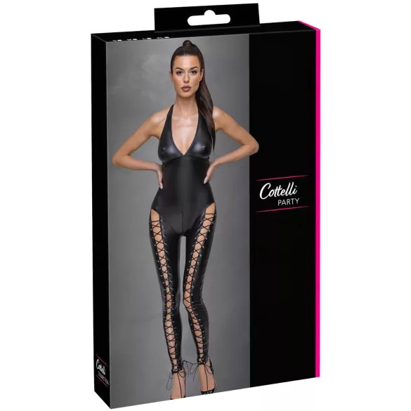 Cottelli Party - Combinaison corset à col (noir)