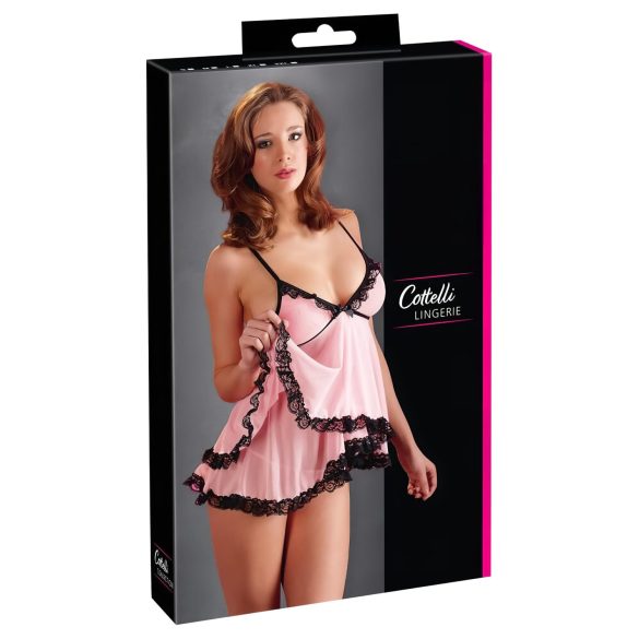 Cottelli - Séduction sucrée à volants - babydoll - XXL