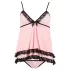 Cottelli - Babydoll sexy à volants - lingerie femme - XXL