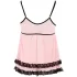 Cottelli - Babydoll sexy à volants - lingerie femme - XXL