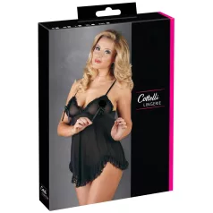 Cottelli - Babydoll sexy volanté - noir