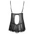 Cottelli - Babydoll sexy volanté - noir - M