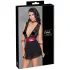 Babydoll dentelle noir avec col bondage Cottelli - M