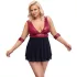 Cottelli Bondage Plus Size - babydoll rouge