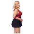 Cottelli Bondage Plus Size - babydoll rouge