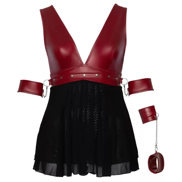 Cottelli Bondage Plus Size - babydoll rouge