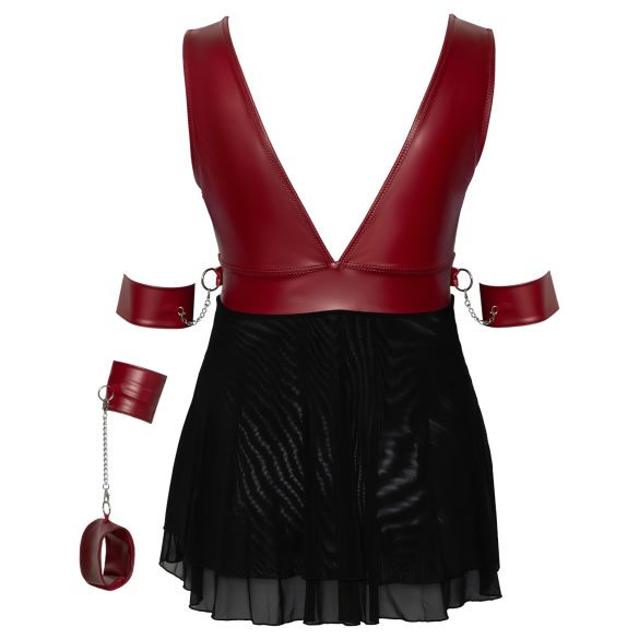 Cottelli Bondage Plus Size - babydoll rouge